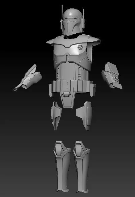 Gar Saxon - Full Size wearable costume 3d print ready STL files 3D print model_0