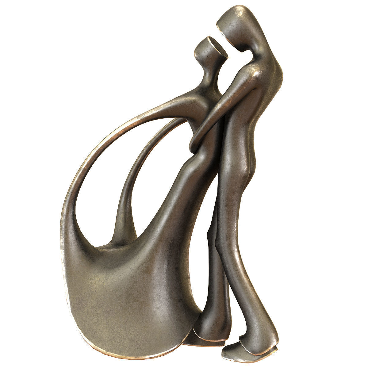 Sculpture Abstract 3d model Low-poly 3D model_2