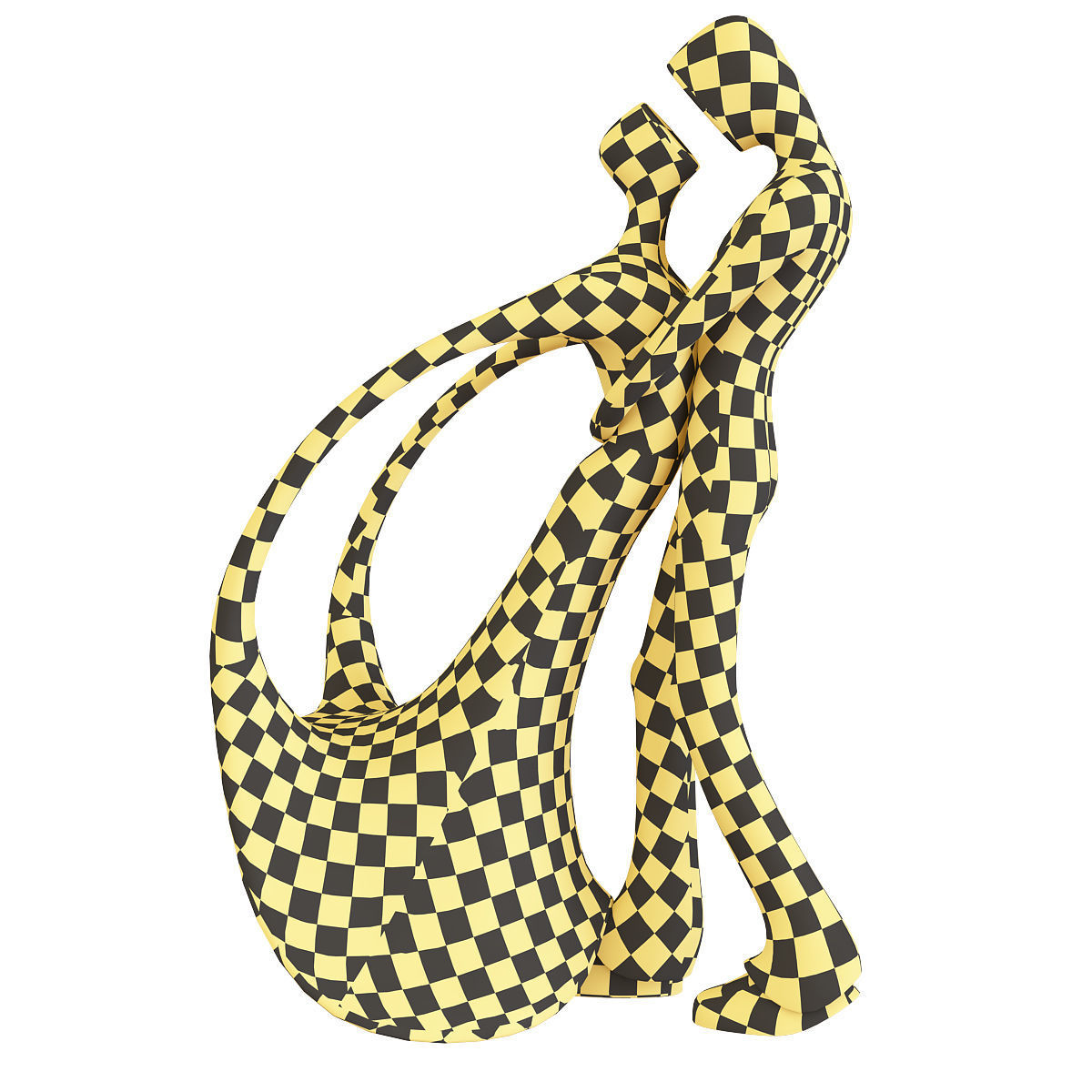 Sculpture Abstract 3d model Low-poly 3D model_6