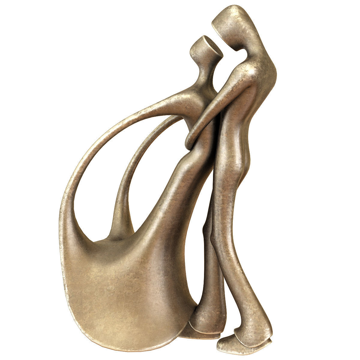 Sculpture Abstract 3d model Low-poly 3D model_1