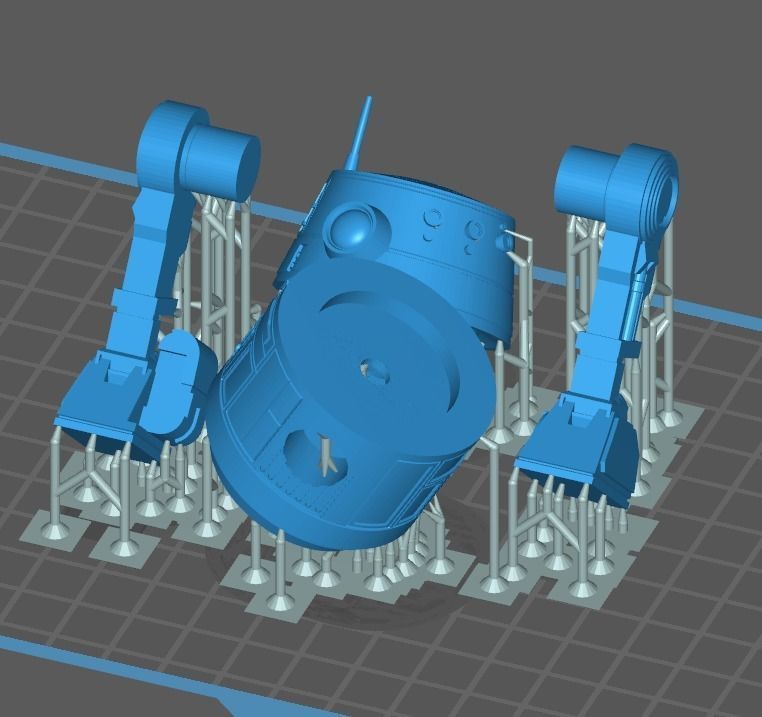 M2-D8 Astromech Droid One12 Scale STL files 3D print model_5