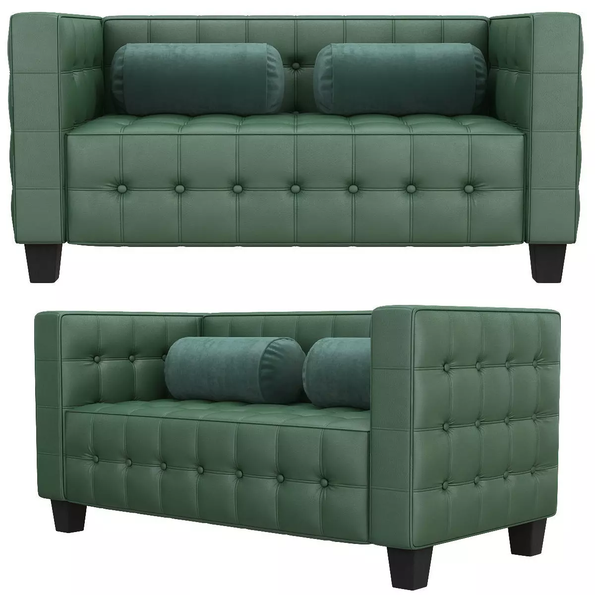 El Sillon Kubus de Lilly Reich Josef Hoffmann 3d model Low-poly 3D model_0