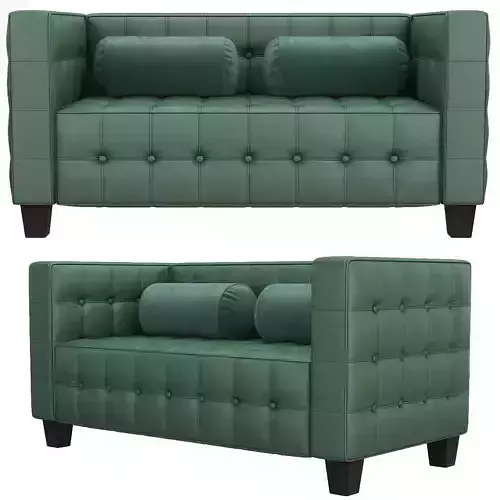 El Sillon Kubus de Lilly Reich Josef Hoffmann 3d model Low-poly 3D model