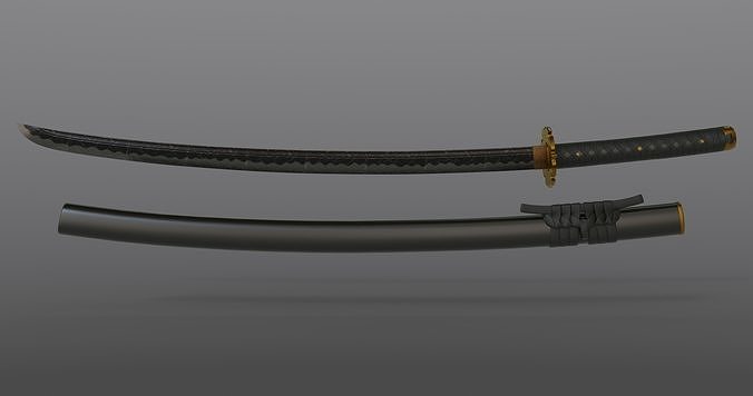 Katana With 4k Textures 3D model