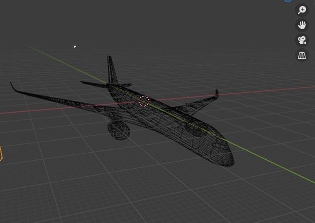  Airbus A350-900 Low-poly 3D model_4