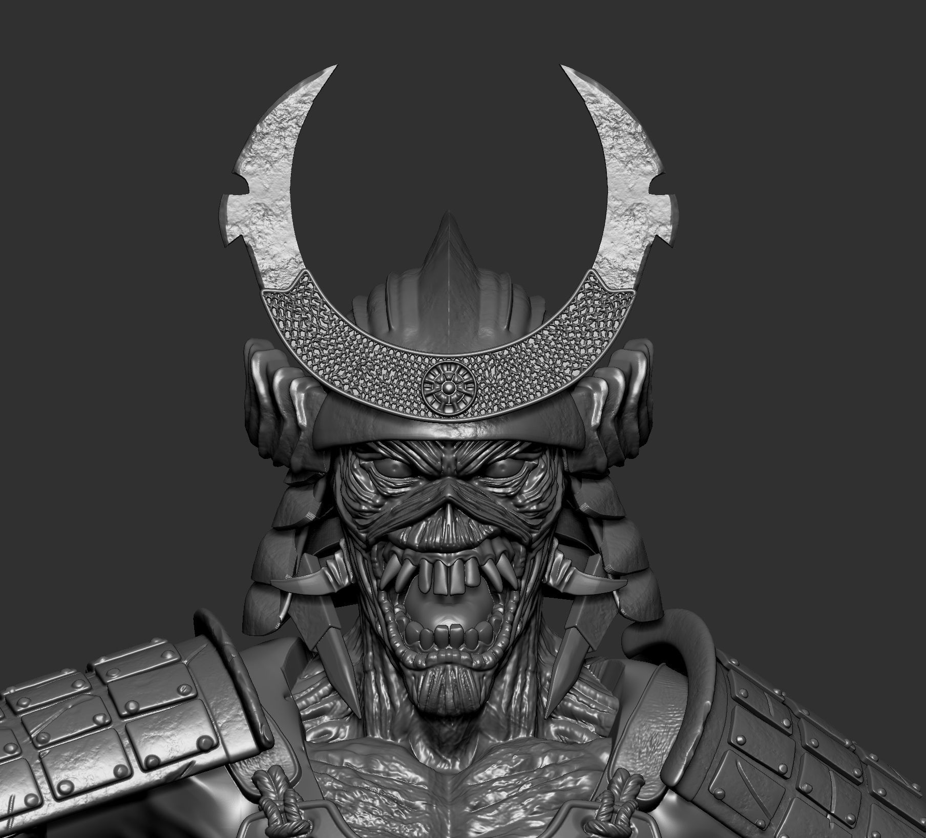 senjutsu busto 3D print model_7