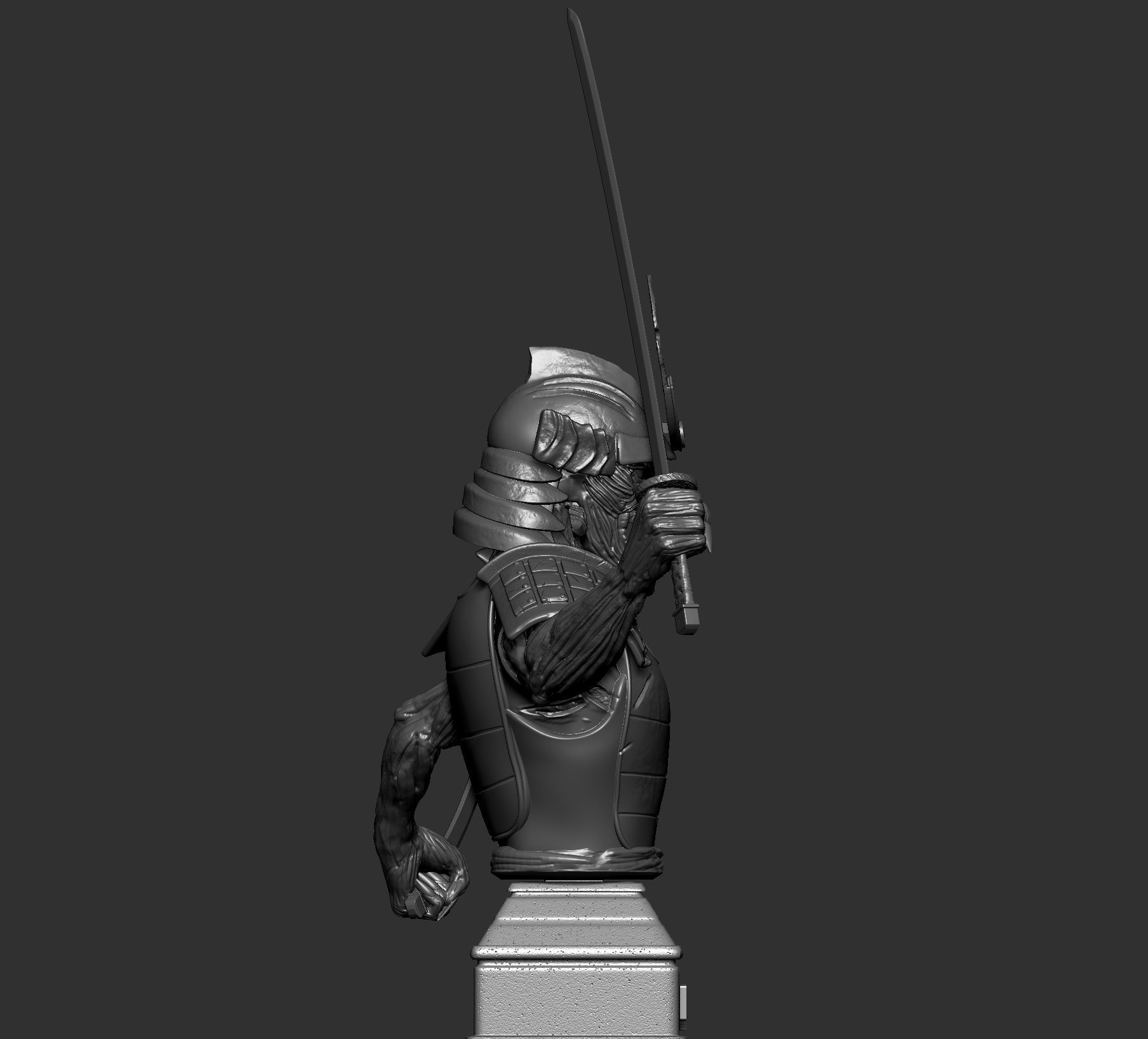 senjutsu busto 3D print model_10