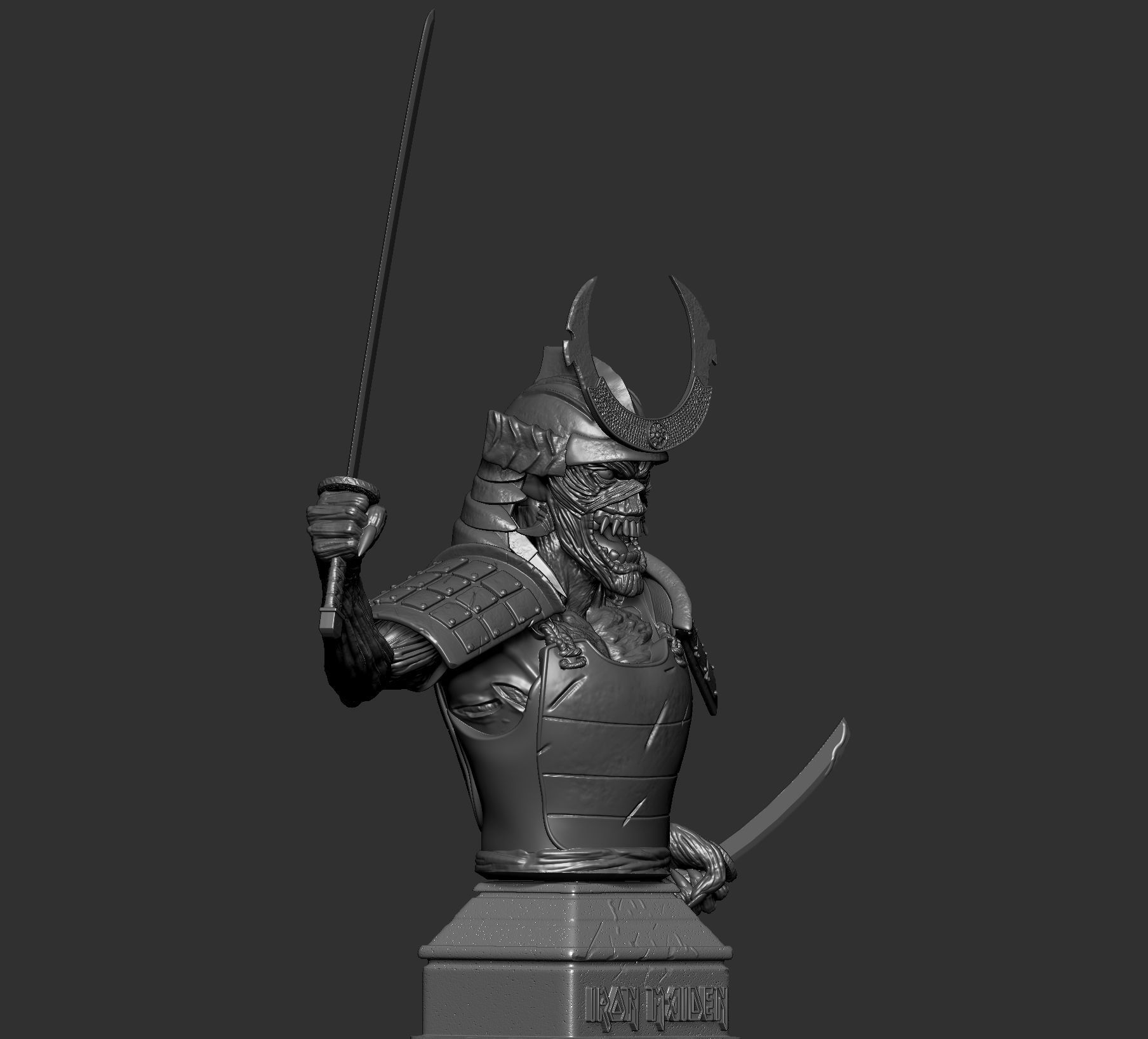 senjutsu busto 3D print model_8