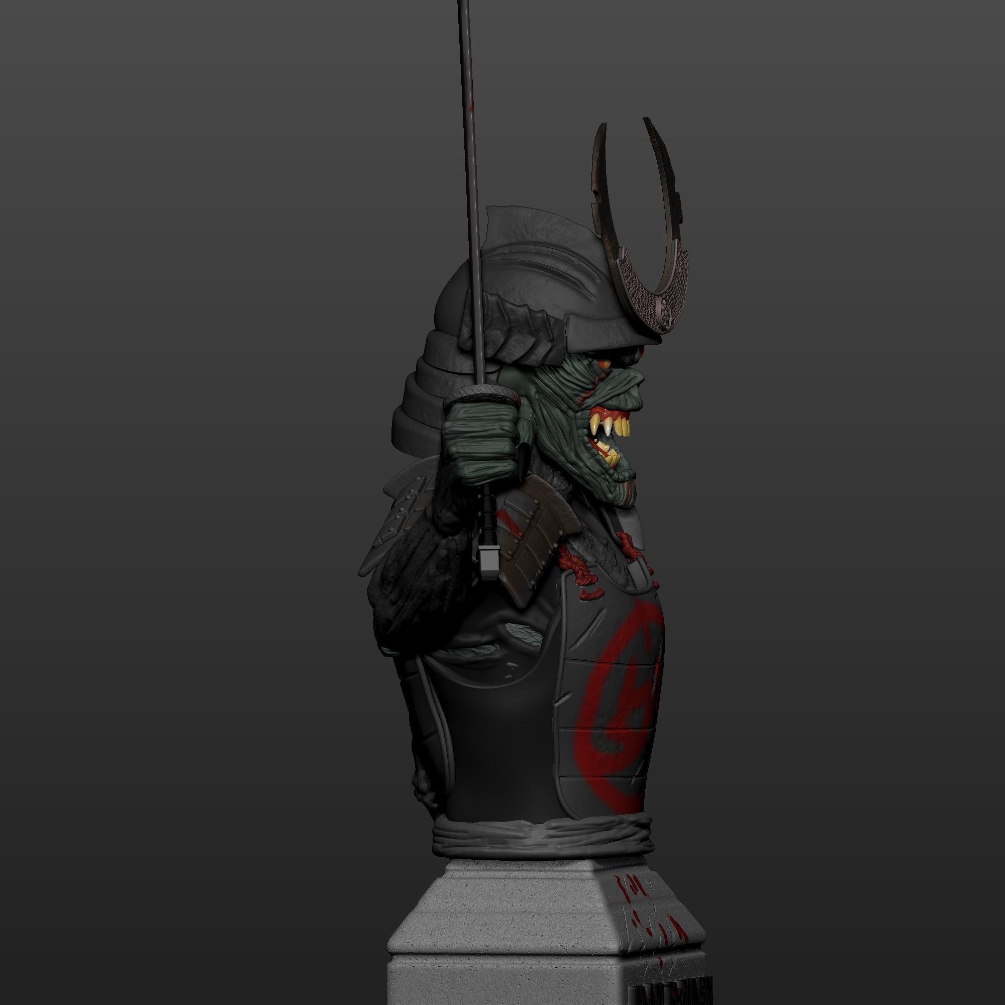 senjutsu busto 3D print model_3