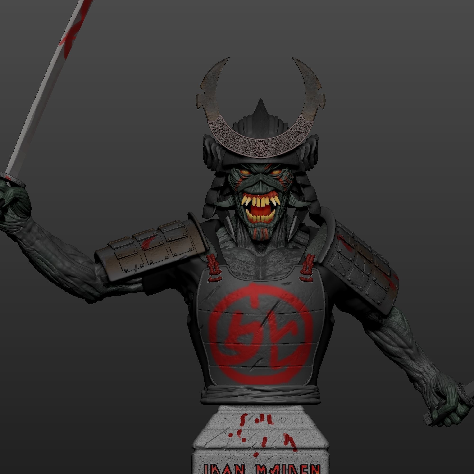 senjutsu busto 3D print model_1