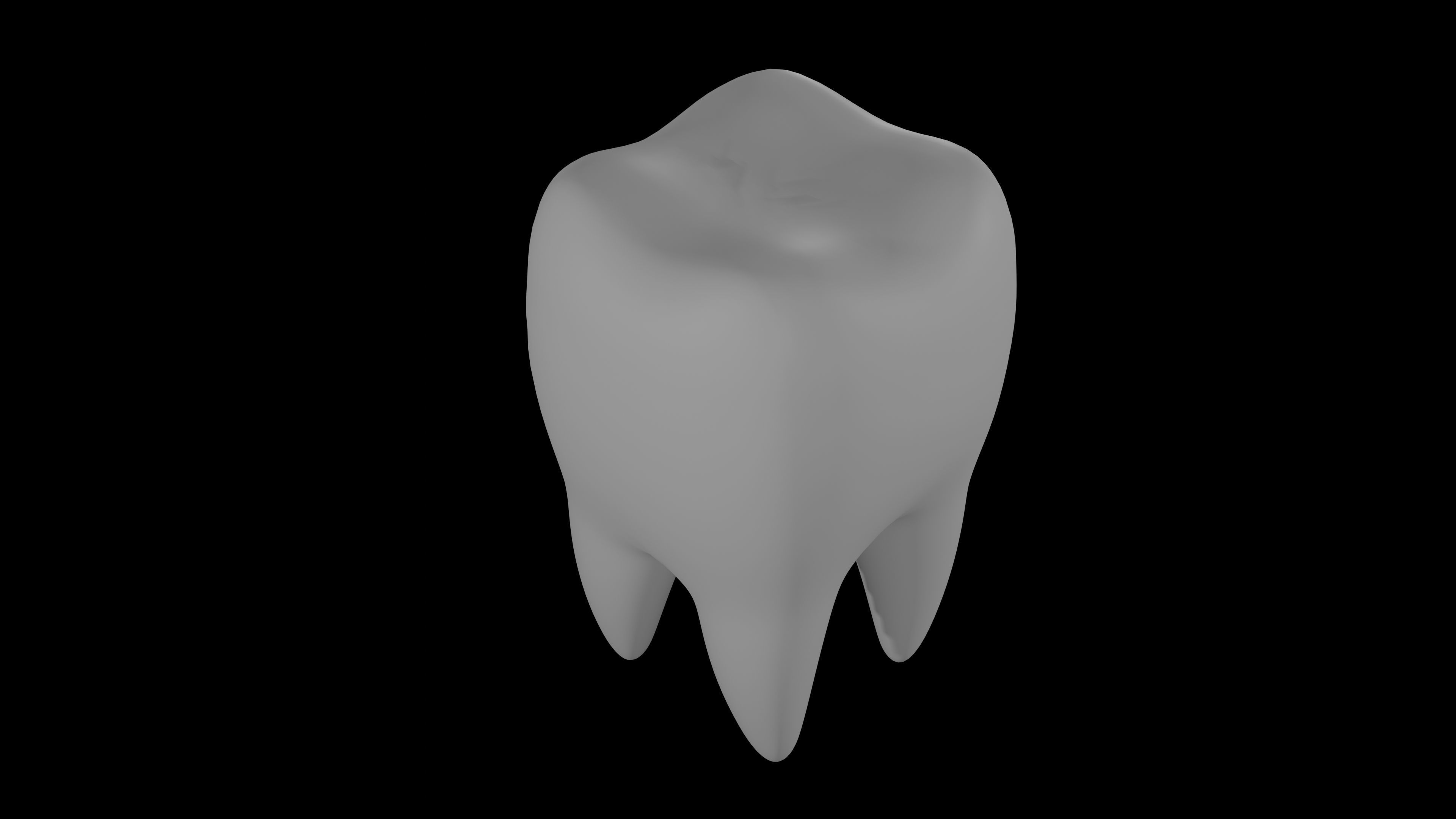 A Cartoon Tooth with Eye Rig and Shape Keys 3D model_14