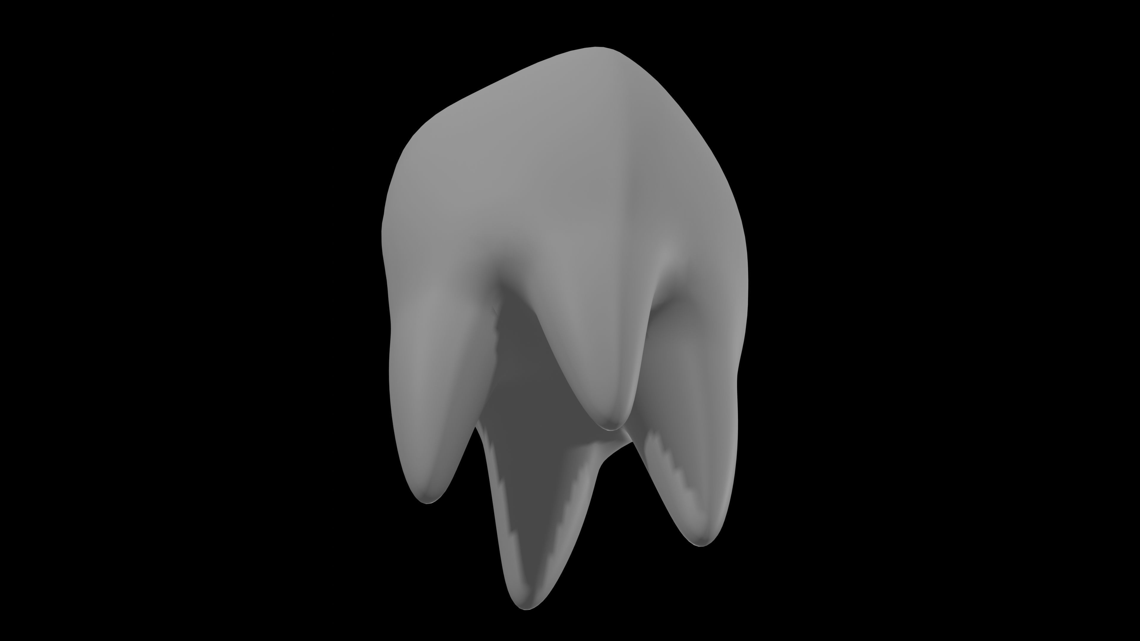 A Cartoon Tooth with Eye Rig and Shape Keys 3D model_15