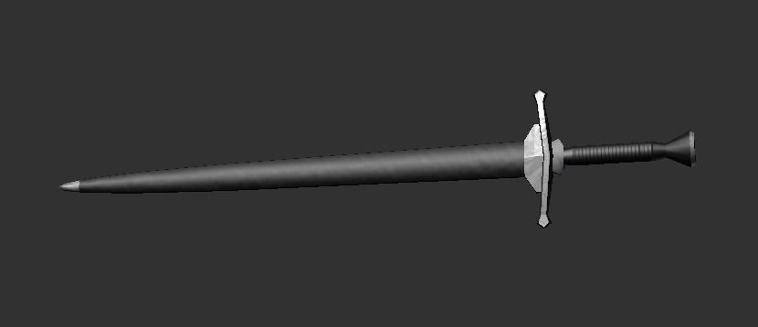 Melee Pack Free low-poly 3D model_10