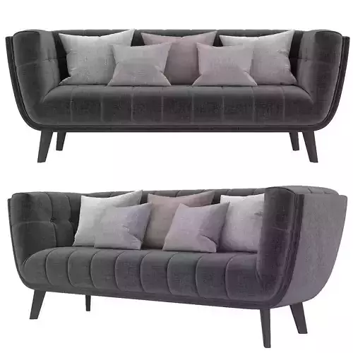 Modway Bestow Upholstered Fabric Sofa 3d model