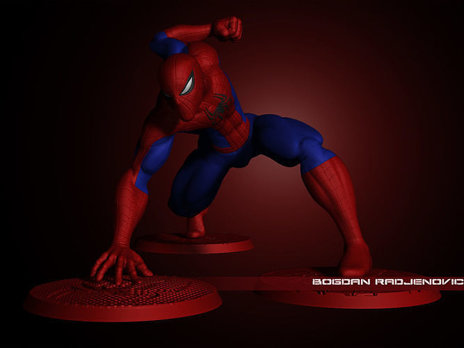 Spiderman spider - man statue 3D print model