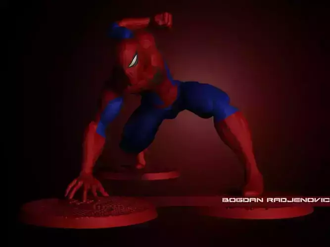 Spiderman spider - man statue 3D print model