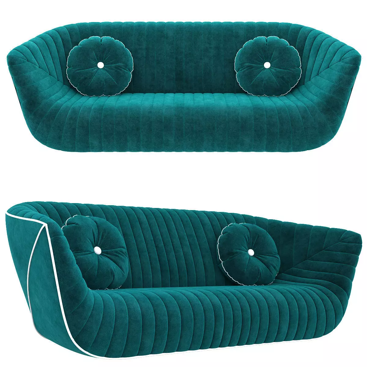 Nautil sofa 3d model Low-poly 3D model