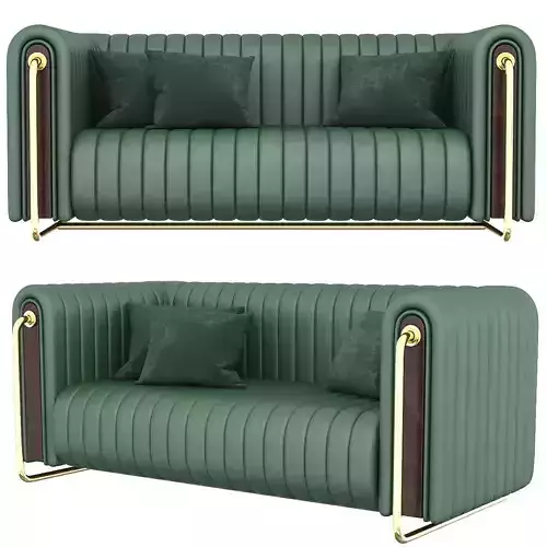 Rivers sofa 3d model Low-poly 3D model