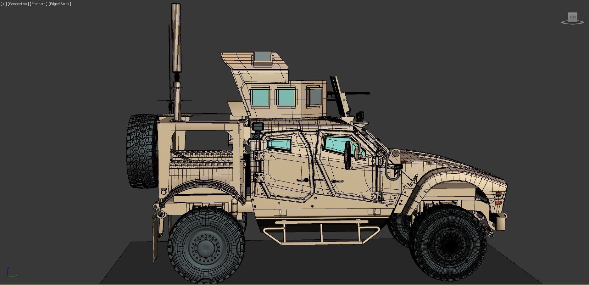 M-ATV military vehicle 3D model_8