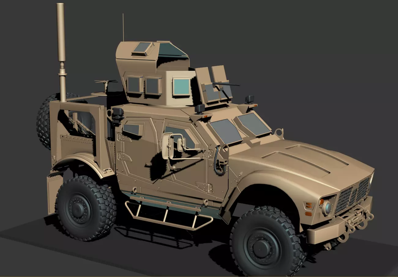 M-ATV military vehicle 3D model_0