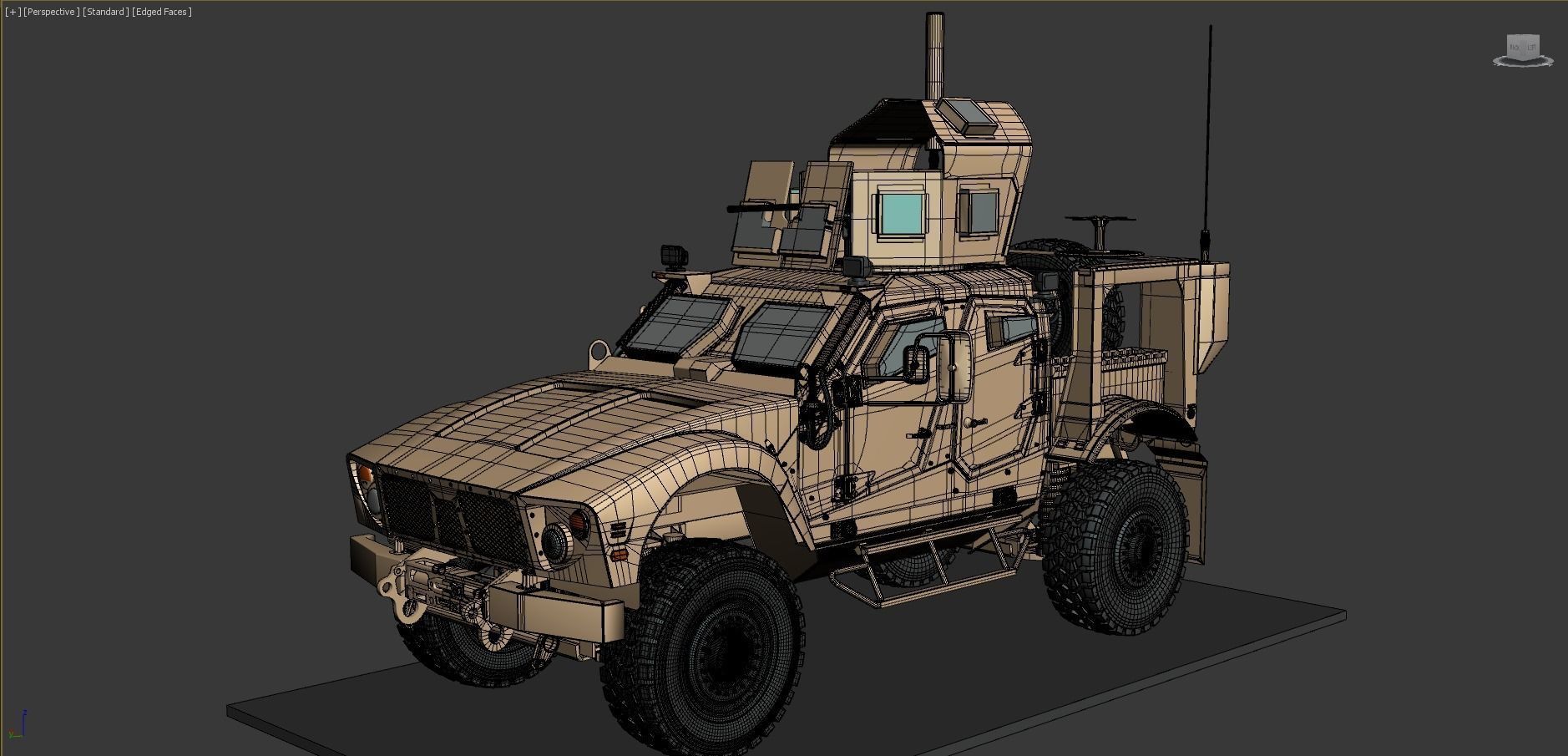 M-ATV military vehicle 3D model_1