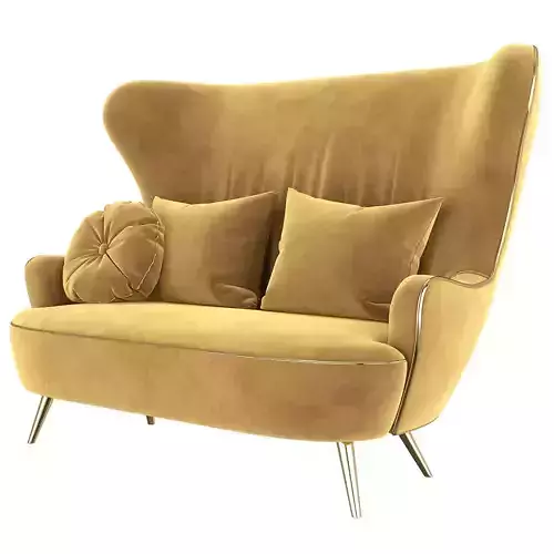 Wingback Tom Dixon Sofa Milia Shop premium 3d model