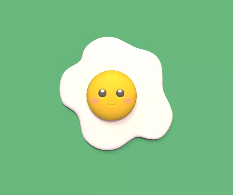 Cute Egg 3D print model