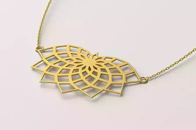 Eslimi pendant jewelry gold necklace 05