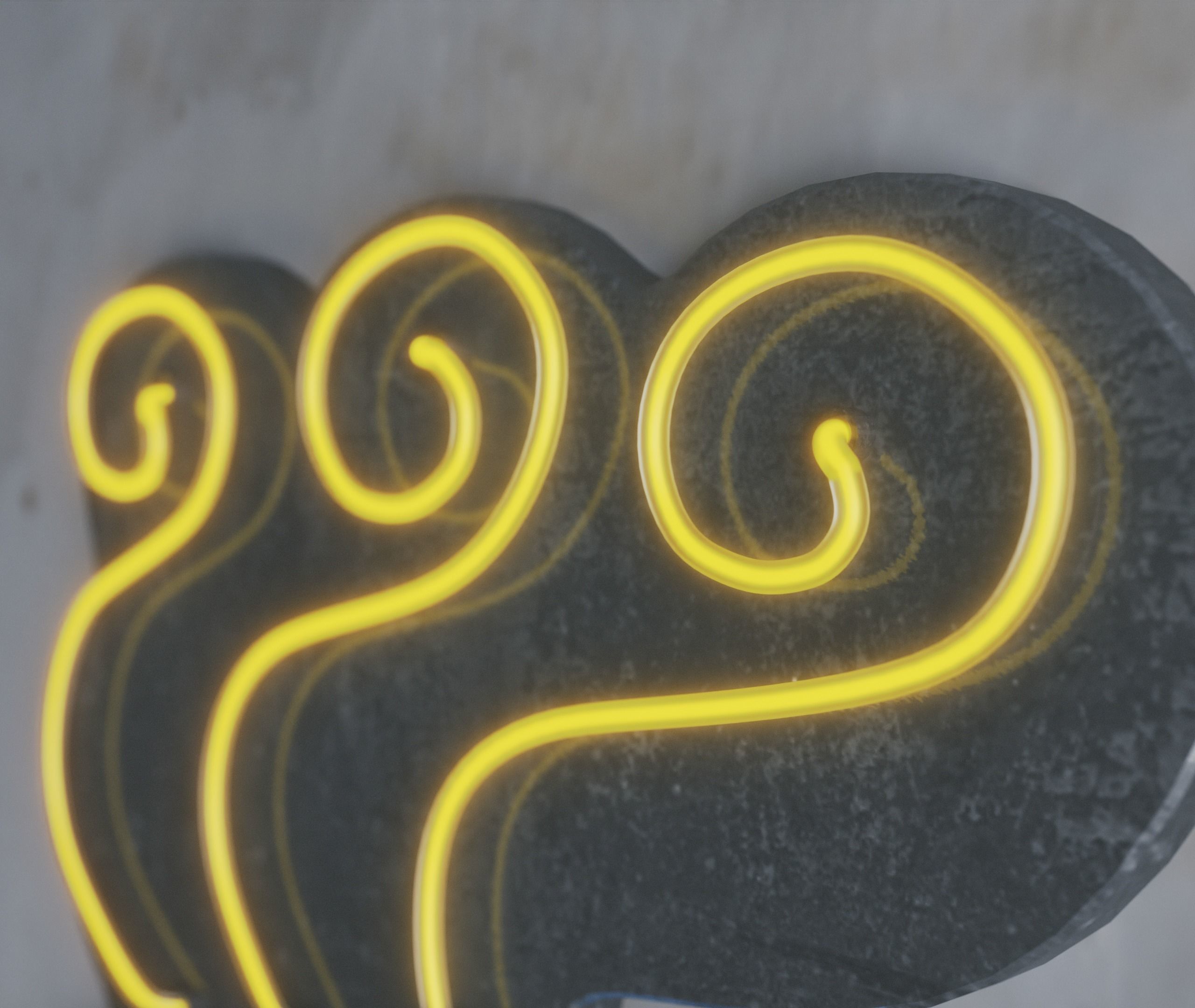 Neon 3D Model 10 - Coffee Low-poly 3D model_7