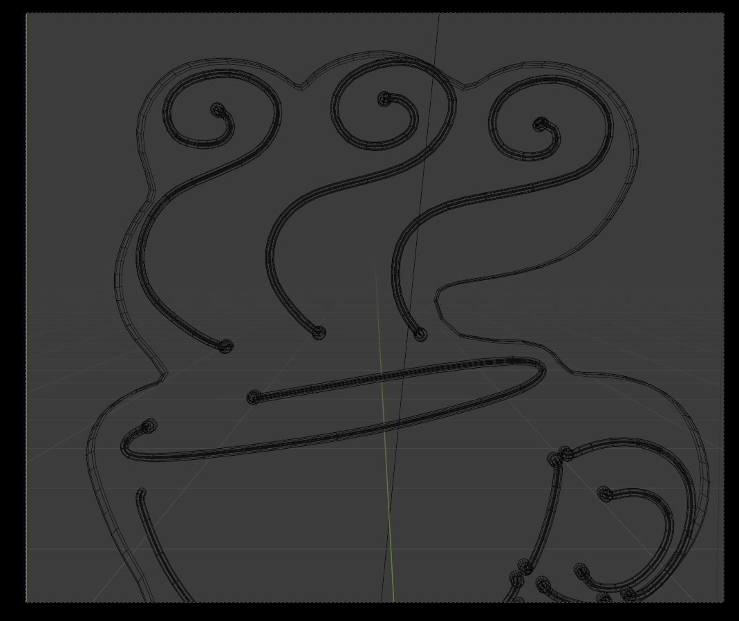 Neon 3D Model 10 - Coffee Low-poly 3D model_12