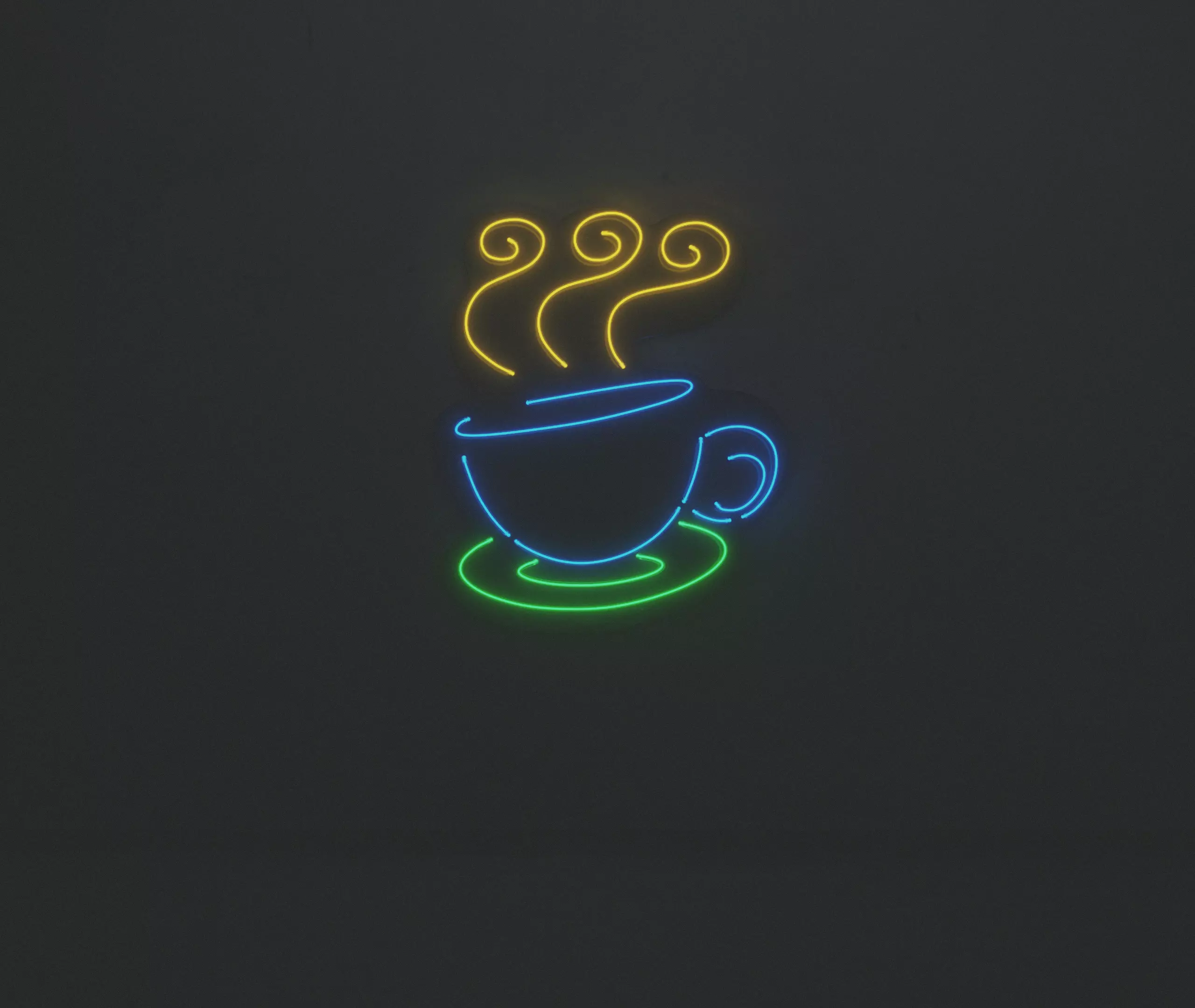 Neon 3D Model 10 - Coffee Low-poly 3D model_0