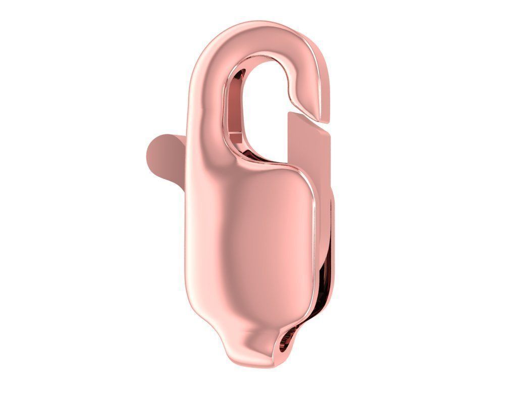 Oval Shape Jewelry Lock Clasp Connector  2923 3D print model_2