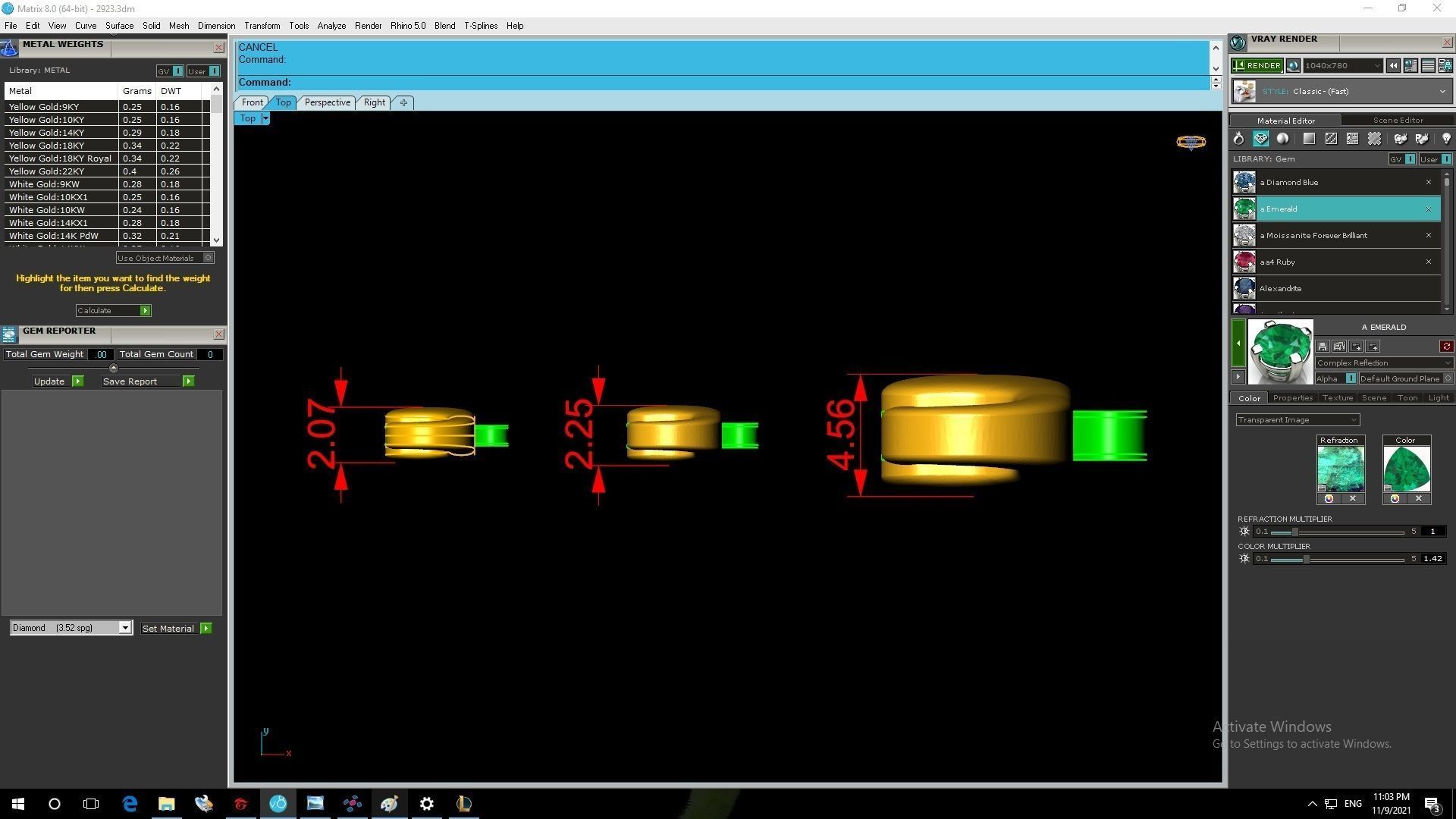 Oval Shape Jewelry Lock Clasp Connector  2923 3D print model_5