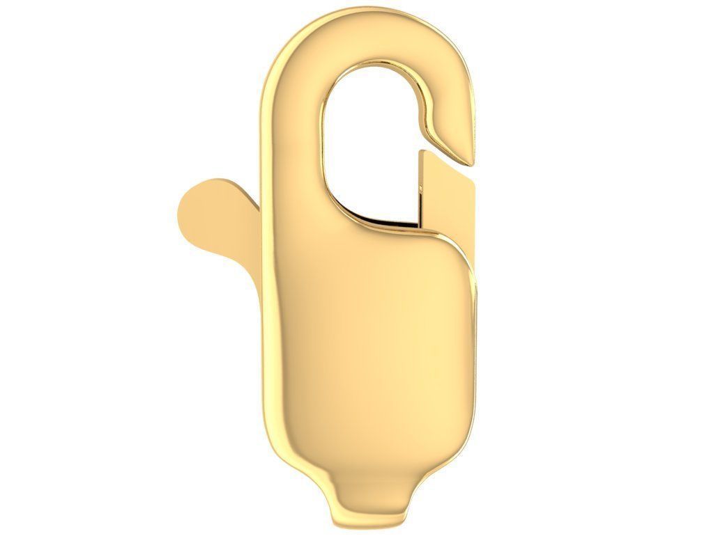 Oval Shape Jewelry Lock Clasp Connector  2923 3D print model_9