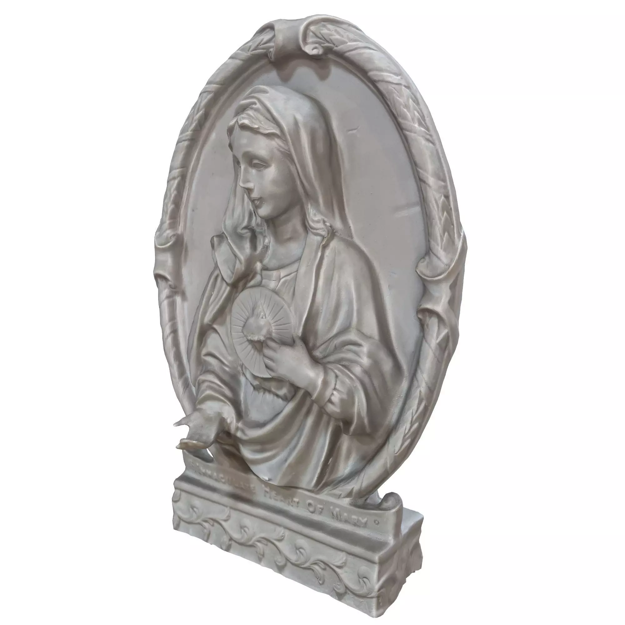 holy mary inscription 3D model