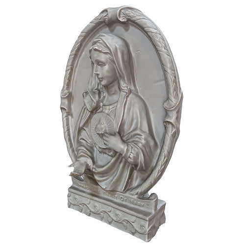 holy mary inscription 3D model