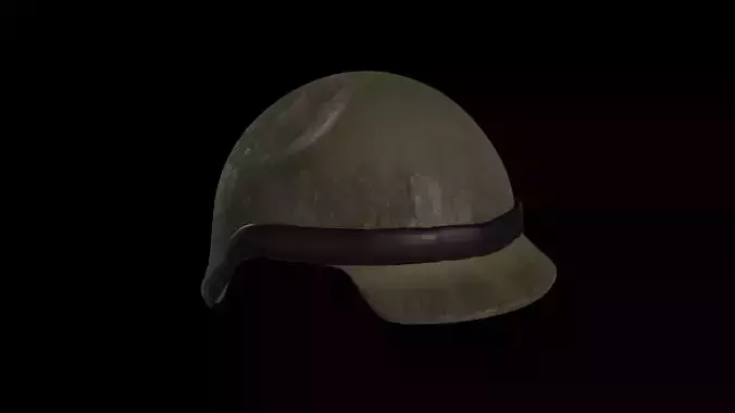 4Worn Combat Helmet Game Ready 3D Model Low-poly 3D model