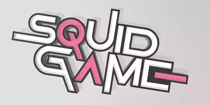 NAMELED SQUID GAME LED LAMP WITH NAME 3D print model