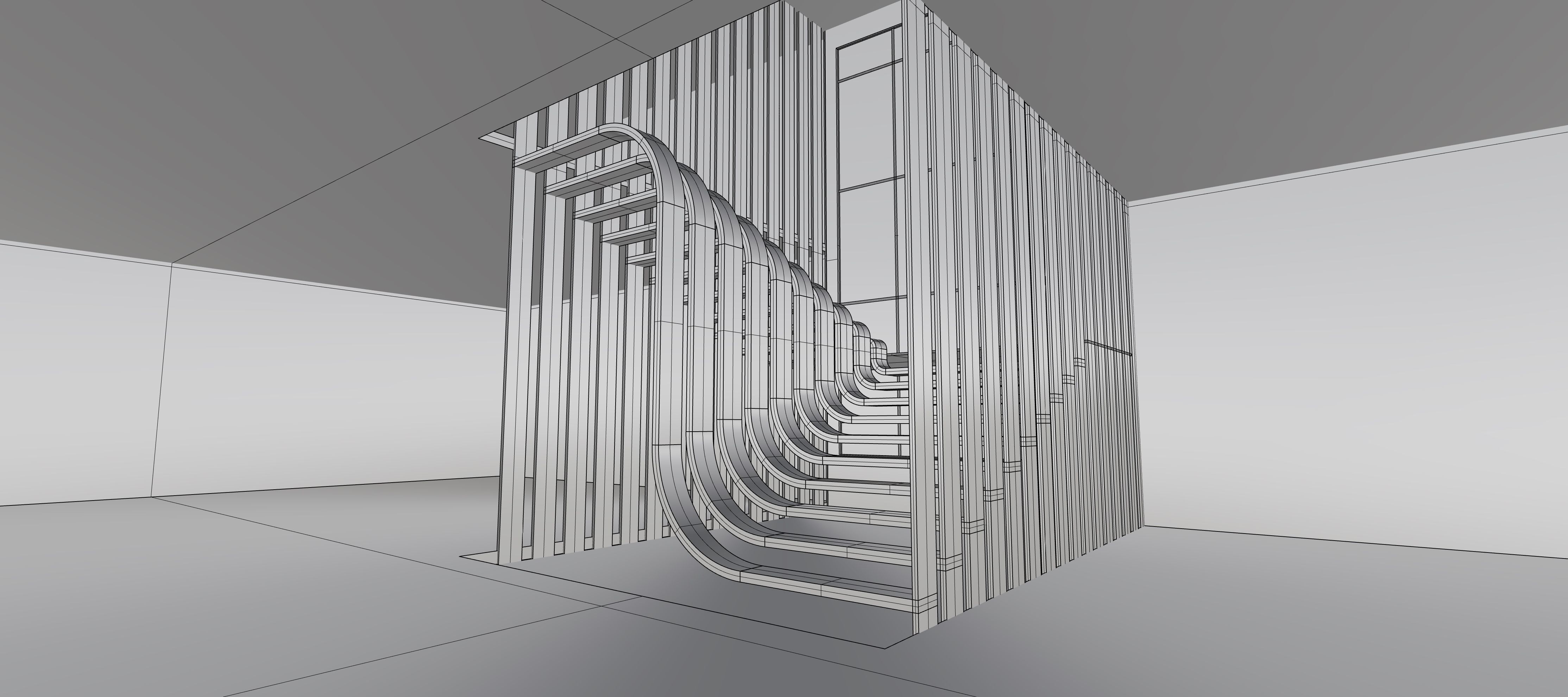 Parametric Stair 3D model_8