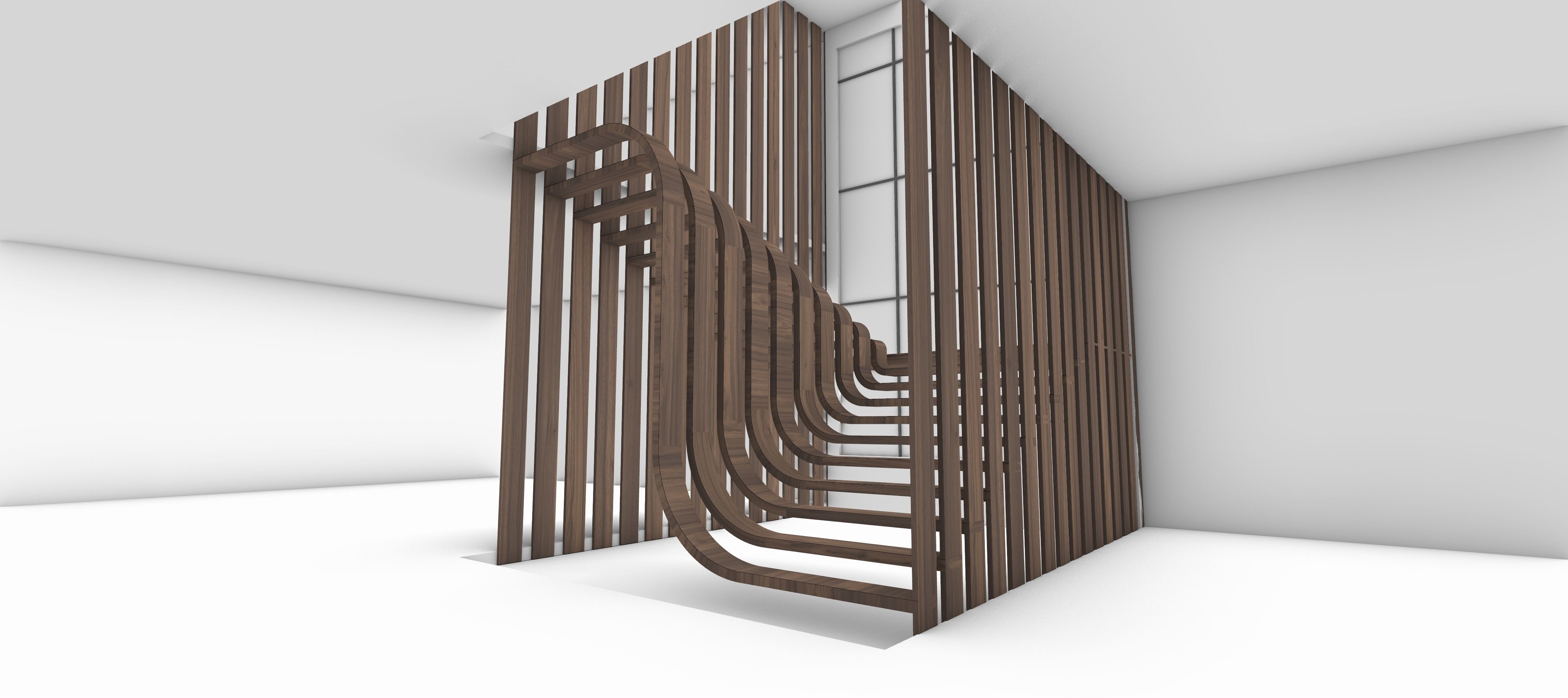 Parametric Stair 3D model_5