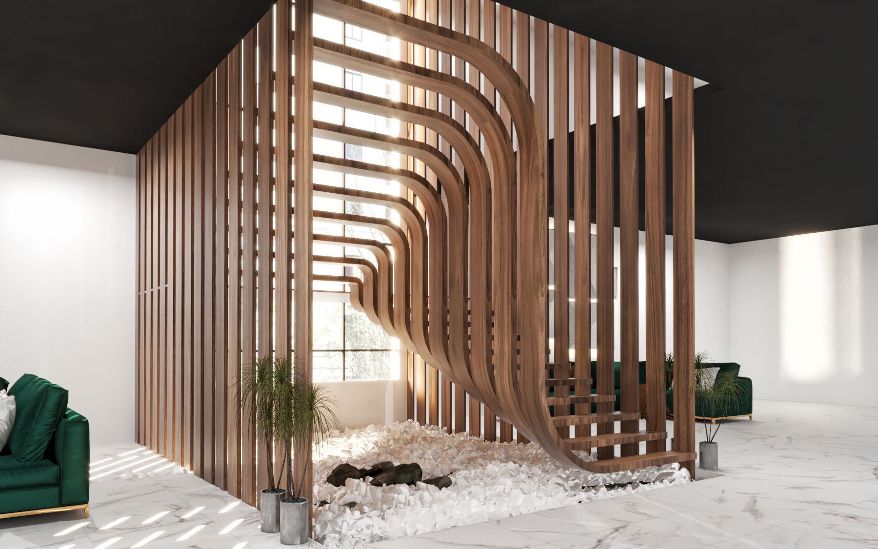 Parametric Stair 3D model_1