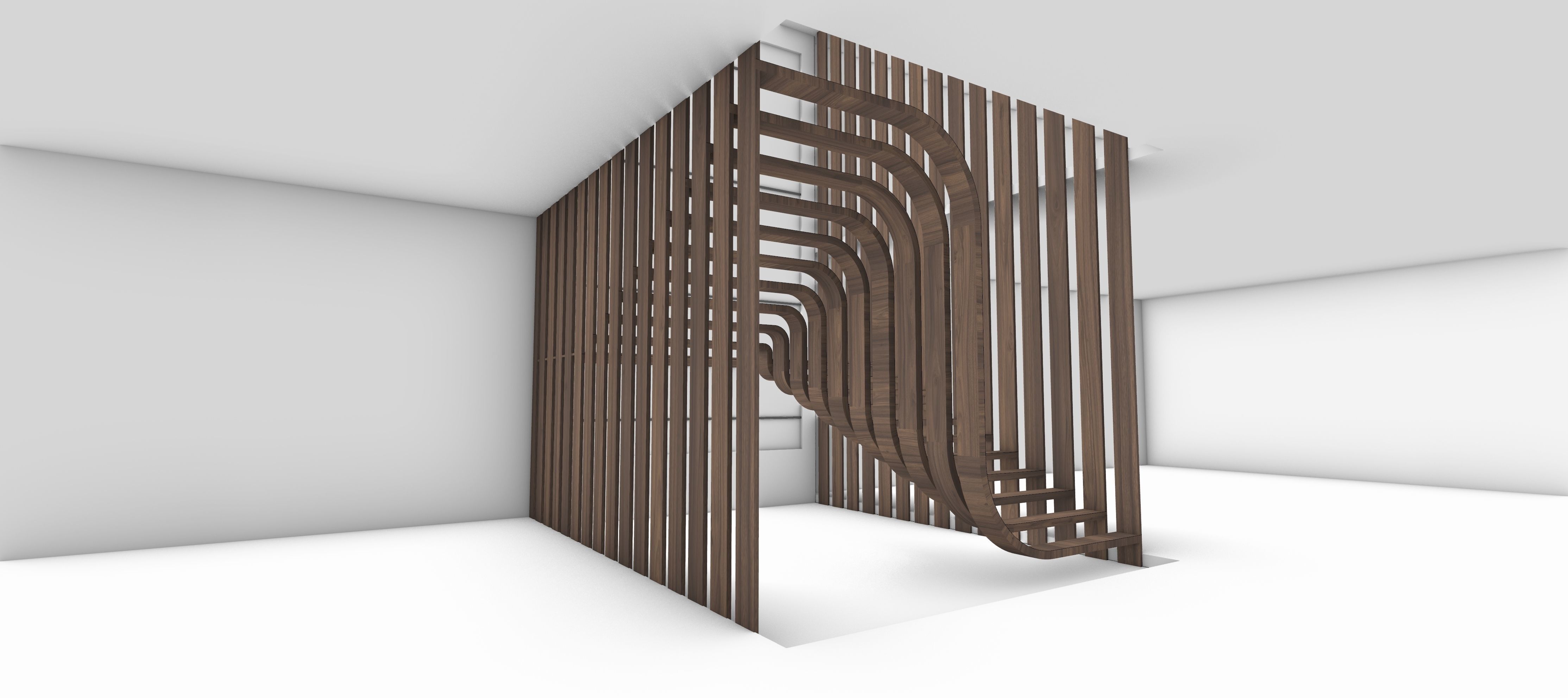 Parametric Stair 3D model_4