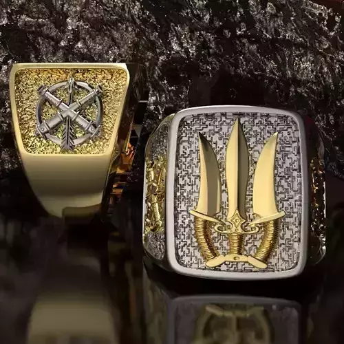 Ring Ukrainian Trident 
