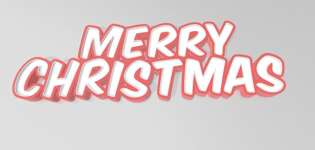 NAMELED MERRY CHRISTMAS - LED LAMP WITH NAME 3D print model_2