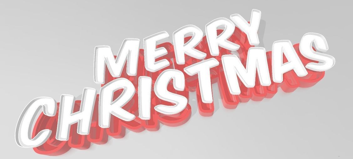 NAMELED MERRY CHRISTMAS - LED LAMP WITH NAME 3D print model_1