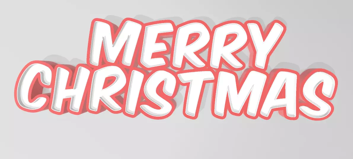 NAMELED MERRY CHRISTMAS - LED LAMP WITH NAME 3D print model_0