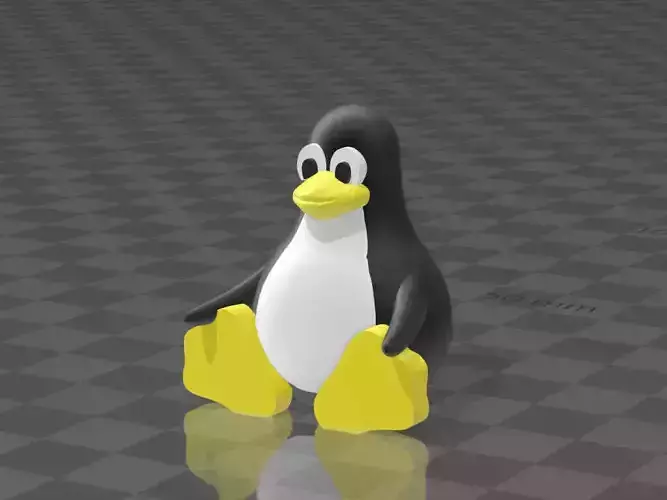 tux - linux penguin and linux penguin pendant - keychain 3D print model
