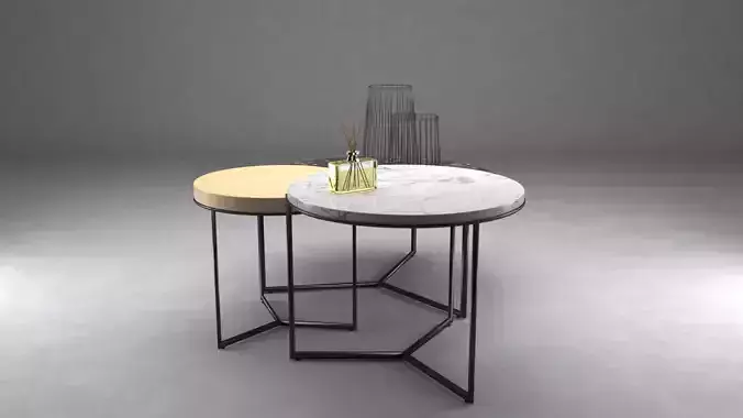 Salon table set 