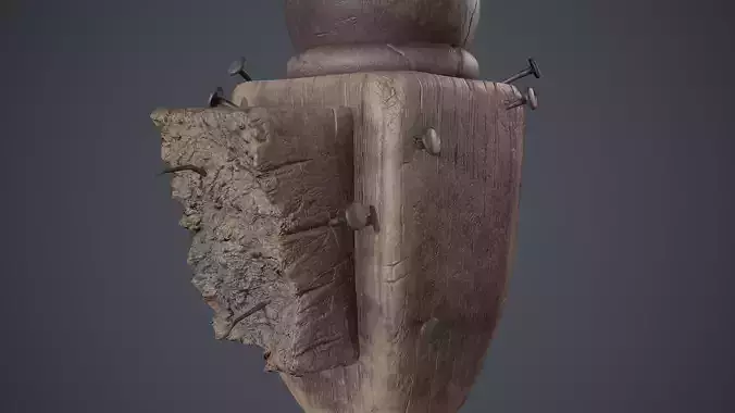 Wooden bed leg 3d modelling