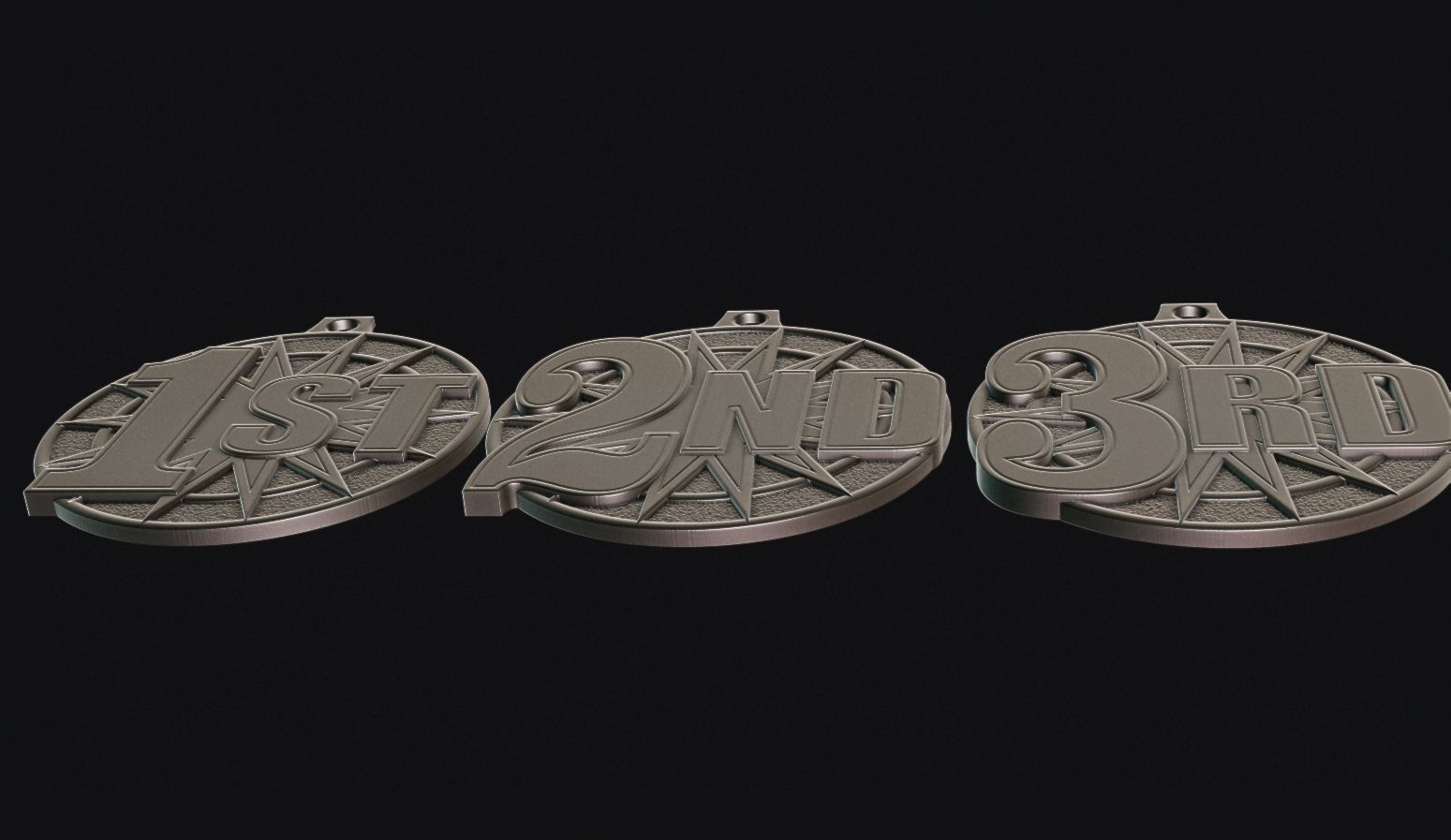 Award Medal 3D print model_4